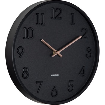 Karlsson Calma стенен часовник, матово черен (KA6041BK)