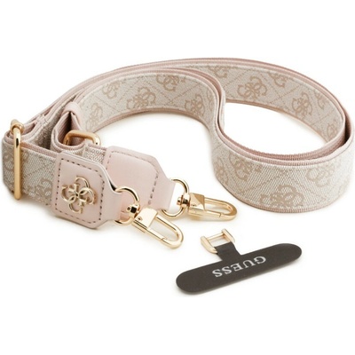 Guess Crossbody Popruh PU 4G Metal Logo - růžová – Hledejceny.cz