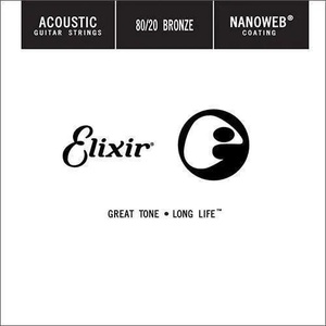 Elixir Acoustic 80/20 Bronze NanoWeb . 024 Единична струна за китара