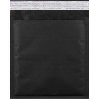 Barevné kraftové bublinkové obálky - 165 x 165 mm - Černá