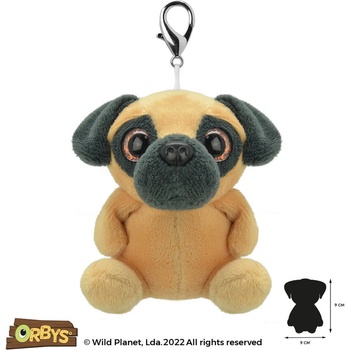 Wild Planet Ключодържател Мопс 9см, Wild Planet (K8525)