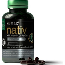 Humac Nativ Vegetariánske kapsule s Vitamínom C+Se+Zn 120 ks