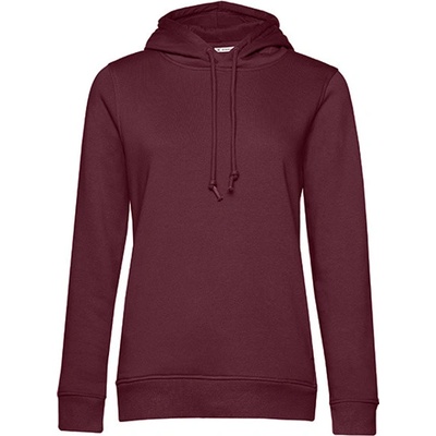 B&C dámska mikina WW34B Burgundy