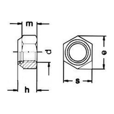 matice M6 ZINEK /8/ nízká pojistná s PA kroužkem DIN 985 – Zboží Mobilmania