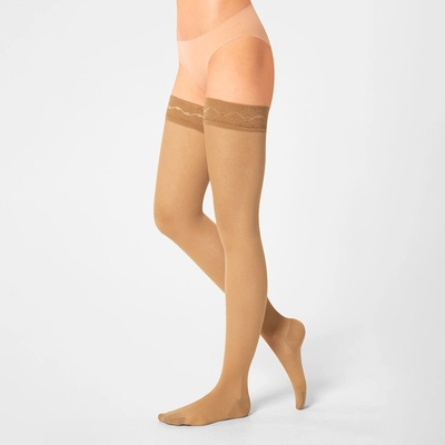 Maxis RELAX PREMIUM AG stehenné pančuchy s krajkou Medium nude