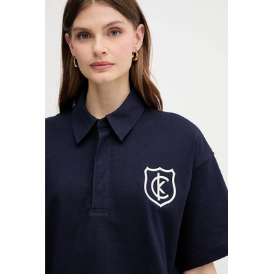 Calvin Klein Jeans Памучна тениска с яка Calvin Klein Jeans (LV047B209G)