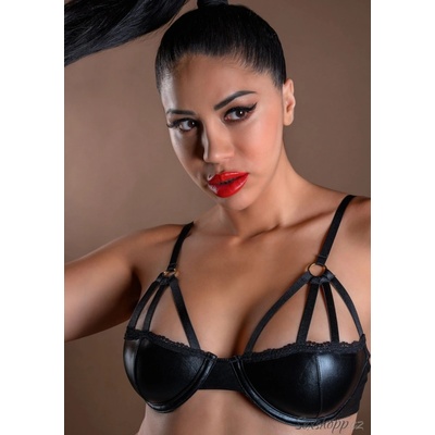 Daring Intimates Lesklá podprsenka s řemínky