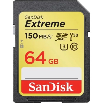 SanDisk SDXC Extreme Card 64GB V30/UHS-I/U3 SDSDXV6-064G-GNCIN/183524