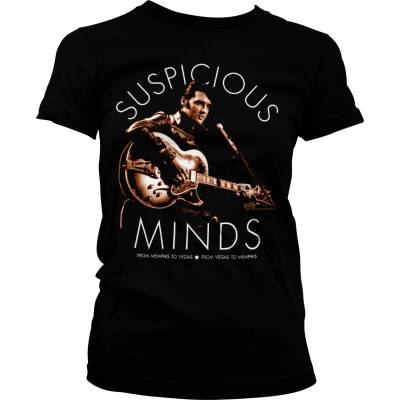 HYBRIS дамска тениска Elvis Presley - Suspicious Minds - HYBRIS - RD-5-ELV002-H18-6-BK