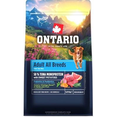 Ontario Adult All Breeds Monoprotein Turkey & Sweet Potatoes 0,75 kg
