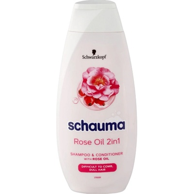 Schauma Rose Oil 2in1 šampón pre jemné vlasy 400 ml