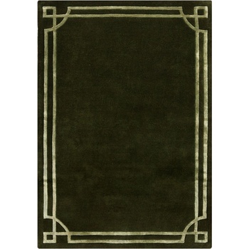 Flair Rugs Тъмнозелен ръчно изработен вълнен килим 120x170 cm Gatsby - Flair Rugs (503119380076)