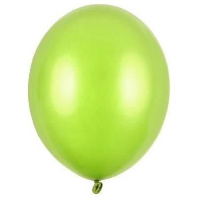 Party Deco Латексови Балони Металик, Лайм, 12см (sb5m-102)