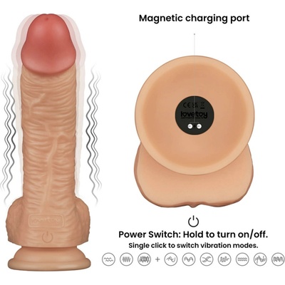 Lovetoy Vibrating Dual Density Power Cock 22 cm
