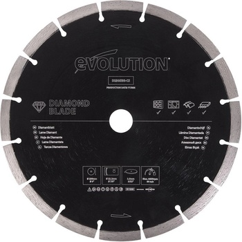 Evolution Диамантен диск - сегментиран / Диамантина 230 мм / evolution d230seg-cs-1420 / (evo d230seg-cs-1420)