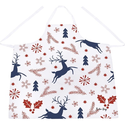 Butter Kings Vánoční bavlněná zástěra Christmas Symbols