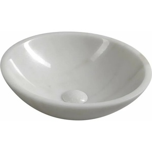 SAPHO Blok 40 cm white marble (2401-34)