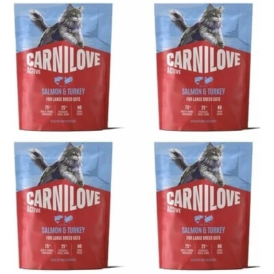 CARNILOVE Active Cat Salmon and Turkey Adult Large 4 x 400 g