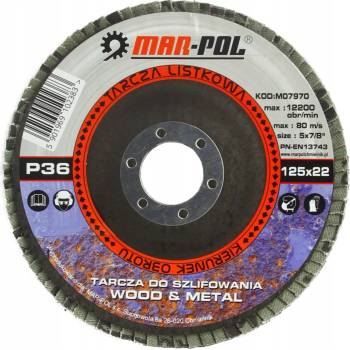 Mar Pol Listový kotouč 125 x 22,2 mm P120 MO7976