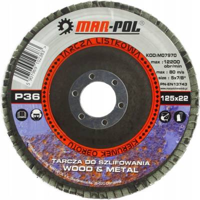 Mar Pol Listový kotouč 125 x 22,2 mm P120 MO7976