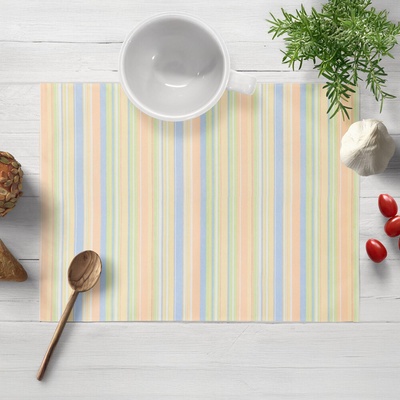 Biante bavlna prestieranie Sandra SA-734 Pastelovo farebné pásiky 30x40 cm