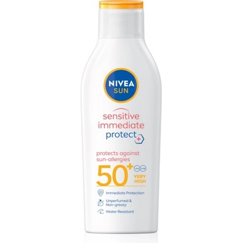 Nivea SUN Sensitive Immediate лосион за загар за чувствителна кожа SPF 50+ 200ml
