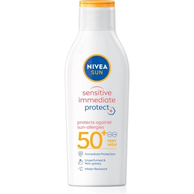 Nivea SUN Sensitive Immediate лосион за загар за чувствителна кожа SPF 50+ 200ml
