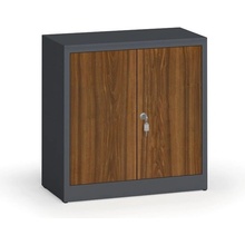 Alfa 3 Zvárané skrine s lamino dverami, 800 x 800 x 400 mm, RAL 7016/orech
