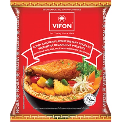 Vifon instantní nudlová polévka s příchutí kari-kuřecí 60 g