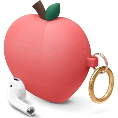 elago Защитен калъф Elago Peach Design за Apple Airpods / Apple Airpods 2, червен (EAP-PEACH-RD)