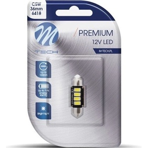 m-tech LED C5W 36mm 4xSMD5730 CANBUS White крушка (LB334W-01B)