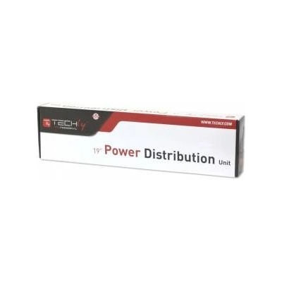 TECHLY Удължител със защита от пренапрежение за UPS 19" Techly, C13, 250V/16A, 12 гнезда, Кабел 2м, Черен