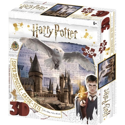 Sparkys 3D puzzle Harry Potter - Bradavice a Hedwig 300 ks
