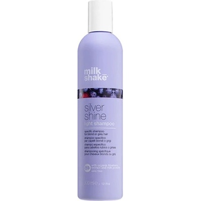 Milk Shake Silver Shine Light шампоан, неутрализиращ жълтите нюанси за руса коса за жени 300 мл