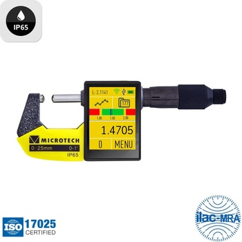 Microtech Electronic Дигитален микрометър със сферични наковални Microtech SPHERICAL DataMet - 25-50 мм, 0, 0001 мм (110360508)