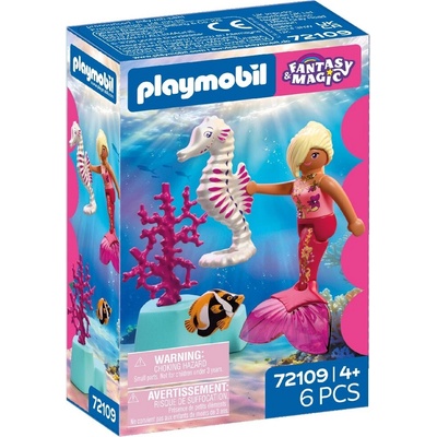 PLAYMOBIL 72109 Mořská panna s mořským koníkem – Zboží Živě