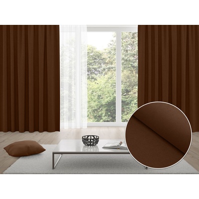 Biante Zatemňovací závěs Blackout BKU-114 Čokoládově hnědý - šířka 140 cm 140x140 cm