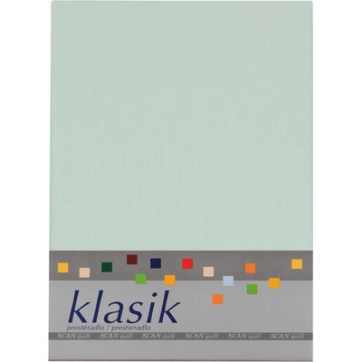SCANquilt bavlna prostěradlo KLASIK mentolové 260x270