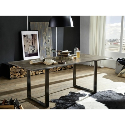 Bighome METALL 180 x 90 cm doska 2,5 cm dymová palisander