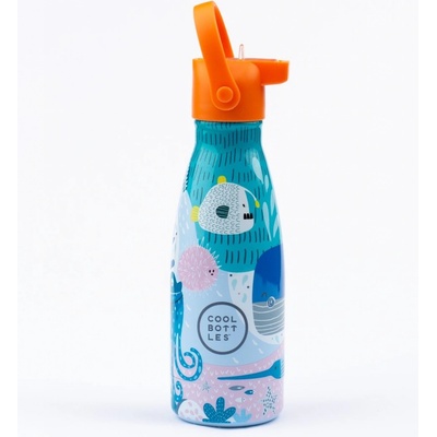 Cool Bottles Dětská nerezová termolahev Kids Sea World třívrstvá 260 ml 3D