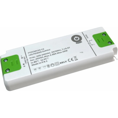 Zdroj POS LED driver FTPC-C2 12V DC plastový kompaktní - 50W
