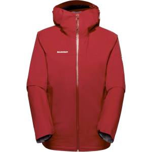 Mammut Дамско водоустойчиво яке Mammut Women's Ducan Hardshell Hooded Jacket Waterproof jacket - Dark Mammut Red (102-5107-0212)