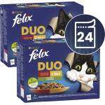FELIX Капсули FELIX Fantastic DUO, вкусен избор с зеленчуци в желе 24 x 85 г