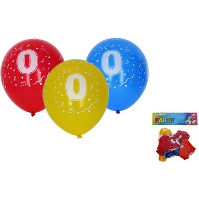 Wiky Balónik nafukovací 30 cm sada , s číslom