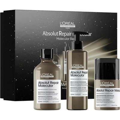 L’Oréal Professionnel Serie Expert L’Oréal Professionnel Serie Expert Absolut Repair Molecular posilující šampon pro poškozené vlasy 300 ml + L’Oréal Professionnel Serie Expert Absolut Repair Molecula
