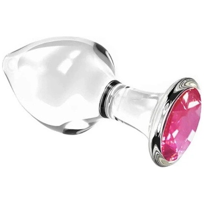 VšeNaSex Skleněný anální kolík Diamond Glass Plug L size