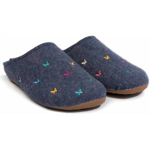 Haflinger Дамски пантофи Haflinger Women's Everest Farfalline Slippers - Jeans - размер 38 (EU) (126-0067-0213)