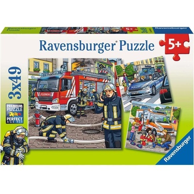 Ravensburger Záchranáři 3 x 49 dielov