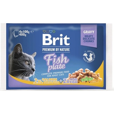 Brit cat Premium Fish Plate 4 x 100 g