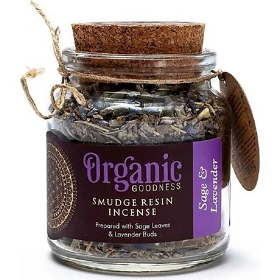 Organické kadidlo v pohári, Sage & Lavender